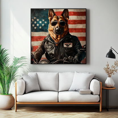 American Biker Wall Art