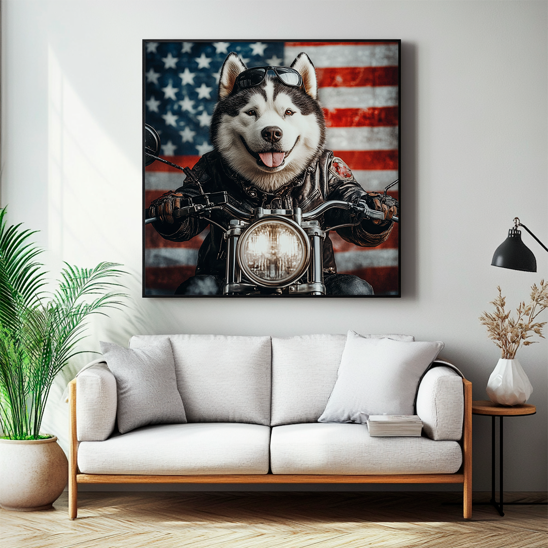 American Biker Wall Art