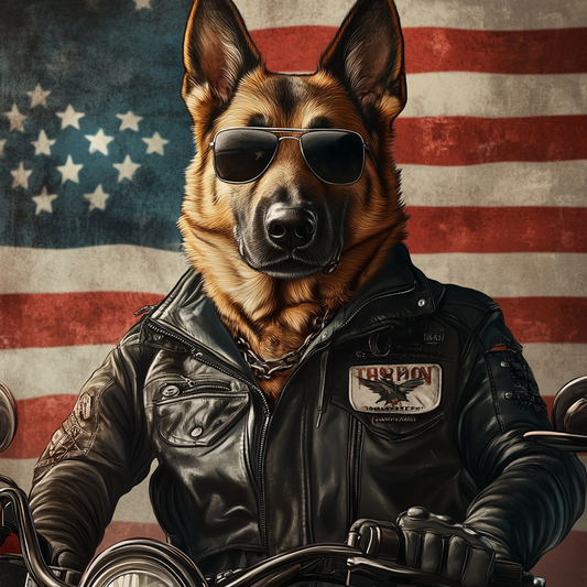 American Biker Wall Art