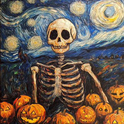 Halloween Collection Simpson and Van Gogh style